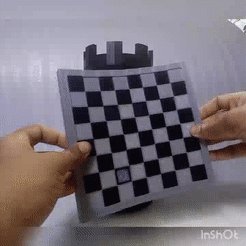 chess.gif Archivo 3D Tablero de ajedrez flexible・Modelo para descargar y imprimir en 3D, Avoline3D
