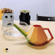 워터출력-사각-gif-2.gif STL file 🪴 Watering Can Kettle Big & Mini for flower pot・3D printer model to download