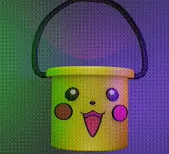 0001-0377.gif Big Ver. Pokemon Pikachu Halloween bucket, Halloween anime Decoration