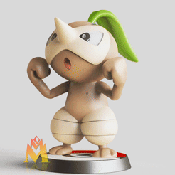 Nuzleaf.gif Fichier STL Nuzleaf - FAN ART - POKÉMON FIGURINE -POKEMON・Objet imprimable en 3D à télécharger