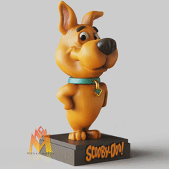 Scrappy-Doo.gif Fichier STL Scrappy-Doo - pose canine debout-FANART FIGURINE・Modèle à télécharger et à imprimer en 3D