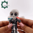 Skelly-Nurse.gif Cobotech 3D Print Articulated Skelly Nurse, Skeleton Nurse