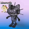 052.gif #052 Meowth Pokemon Wiremon Figure