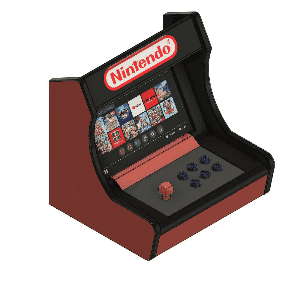 videotogif_2021.05.12_10.13.06.gif Nintendo Switch Arcade Stand Cabinet - for retro controller