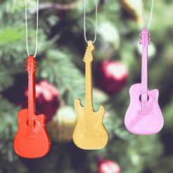 Gif-guitare-boule-noel.gif Christmas bauble guitars for hanging