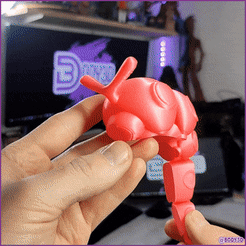 ezgif.com-gif-maker.gif STL file Articulated Caterpie・3D printer model to download, BODY3D