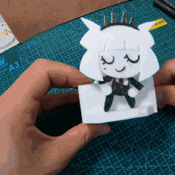 helltaker_clip.gif Free STL file dance devil automata 可动恶魔摇摆舞・3D printer design to download