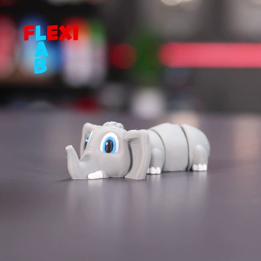 flexi-elephant.mp4 Movable little elephant | Elephant Flexi LAB