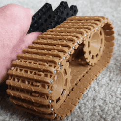 20210529_143945_gif.gif Download STL file Tiger 1 Tank tracks and sprockets 1/16 scale for Lego • 3D printing template, webot