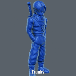 Trunks.gif Archivo STL Trunks (Easy print no support)・Modelo imprimible en 3D para descargar