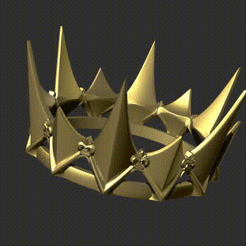 golden-crow.gif Файл STL Золотая корона Равенны・Шаблон для загрузки и 3D-печати