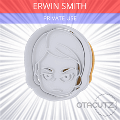 Erwin_Smith~PRIVATE_USE_CULTS3D_OTACUTZ.gif Free 3D file Erwin Smith Cookie Cutter / AOT・3D print design to download