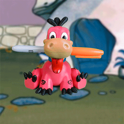 DINO FANART PEN STAND - 3D model önizlemesi