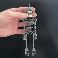 1.gif STL-Datei Bender Futurama Folge Bender Skelett・3D-druckbares Modell zum herunterladen