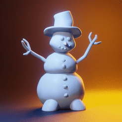 snowman360.gif Archivo STL Muñeco de nieve・Diseño imprimible en 3D para descargar, magann