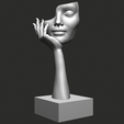 turntable119.gif Half Faced Female Bust