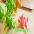 crlwaly_3d_Pink.gif Articulated Pink Unicorn -  Flexi Print in Place