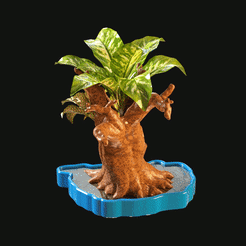 f1.gif STL file tree shaped pot・3D printing template to download, zaider