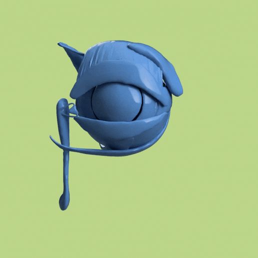 10.gif LINKES AUGE SEGMENTIERTES 3D-MODELL