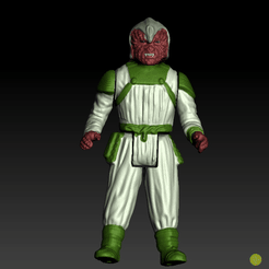 Claatu.gif 3D file Star-Wars Klaatu Kenner Kenner Style Action figure STL OBJ 3D・Template to download and 3D print