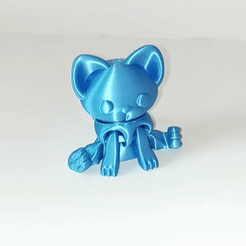 gatitoto.gif STL file Flexi Bear Cat・Template to download and 3D print, angeljacobofigueroa
