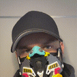 GIF_1.gif Archivo STL Máscara Cyber Oni - Máscara Cyber Punk - Máscara Cyber Ninja #COSPLAYXCULTS・Modelo de impresora 3D para descargar