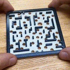 ezgif.com-gif-maker-9.gif 3MF file Wild Holes Maze・3D printer design to download