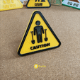 영어-정사각1.gif ⚠️ Shoveling  Caution Sign ⚠️ on your desk