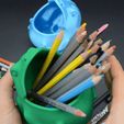 2.gif STL file Frog pensil holder・3D printer model to download