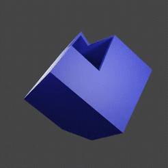 vase-animation.gif Descargar el archivo STL gratuito Jarrón cúbico • Objeto para impresora 3D, RgsDev