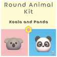 Round-Animal-Kit-Elephant-and-Tiger-1.gif Round Animals Kit - Koala and Panda
