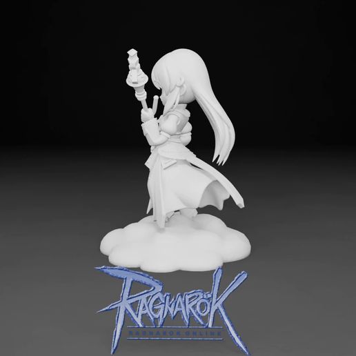 V2.mp4 High Priest Chibi from Ragnarok Online on her mystical cloud / High Priest Chibi from Ragnarok Online on her mystical cloud ☁️✨😇