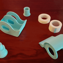 ezgif.com-optimize.gif 3D file box for micropore tape・3D printable model to download