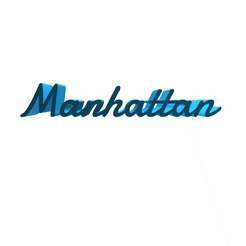 Manhattan.gif STL file Manhattan・3D printing template to download