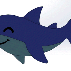 GMP_RGlzY29yZEdIMDE.gif Fichier STL Requin mignon porte-clef・Idée pour impression 3D à télécharger