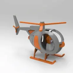 H2.gif Free STL file V2 helicopter・3D printable design to download