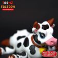 gif-7.gif STL file CUTE FLEXI COW & BULL ARTICULATED・3D printing model to download