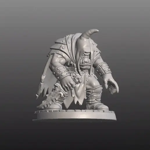 🎲 Orc Assassin V1 – Tabletop Miniature・ STL File for 3D printing・Cults