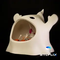 GHOSTBOWL.gif 3D file Glutton Ghost Bowl・3D printable model to download, STLFLIX
