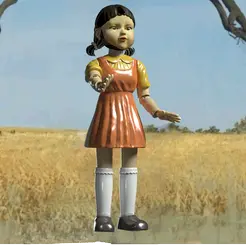 99.gif Файл STL SQUID GAME DOLL articulated - шарнирная кукла SQUID GAME DOLL・Дизайн 3D принтера для загрузки