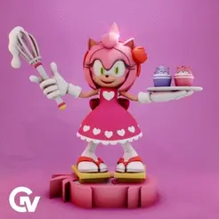 - Amy Rose Confectioner | Sonic The Hedgehog.