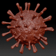 GIF_optimized.gif 3D file Covid, 40%OFF, 3D printable coronavirus cell, non-commercial version・3D print design to download