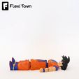 Flexi-Town-Goku,-G5.mp4 Flexi Goku, Kakarot, Dragon Ball Z Collection, figurine articulée, 3mf inclus