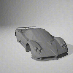 Video_1634649052.gif STL-Datei ZONDA F - Druckfähiger Körper・3D-Druck-Idee zum Herunterladen, CarHub
