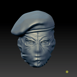 ocelot-unit-head.gif Fichier OBJ METAL GEAR SOLID 3 OCELOT UNIT SOLDIER HEAD 1/6 POUR FIGURINES PERSONNALISÉES POUR IMPRESSION 3D・Objet imprimable en 3D à télécharger