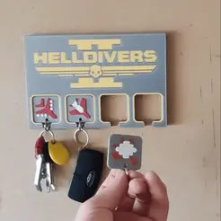 My-Video2-2.gif Helldivers Keychains & wall mounts