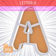 Letter_A~8in.gif Letter A Cookie Cutter 8in / 20.3cm