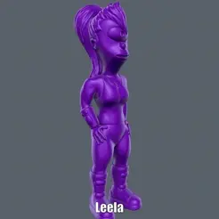 Leela.gif Archivo STL Leela (Easy print no support)・Idea de impresión 3D para descargar