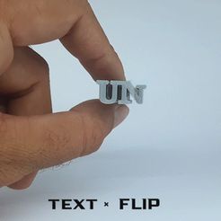 ‘TEXT « FLIP Fichier STL gratuit Text Flip : Numéros 1-10 Français・Plan à télécharger et à imprimer en 3D, master__printer