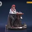 ezgif.com-gif-maker-1.gif Makima- Chainsaw Man Anime Figurine STL for 3D Printing